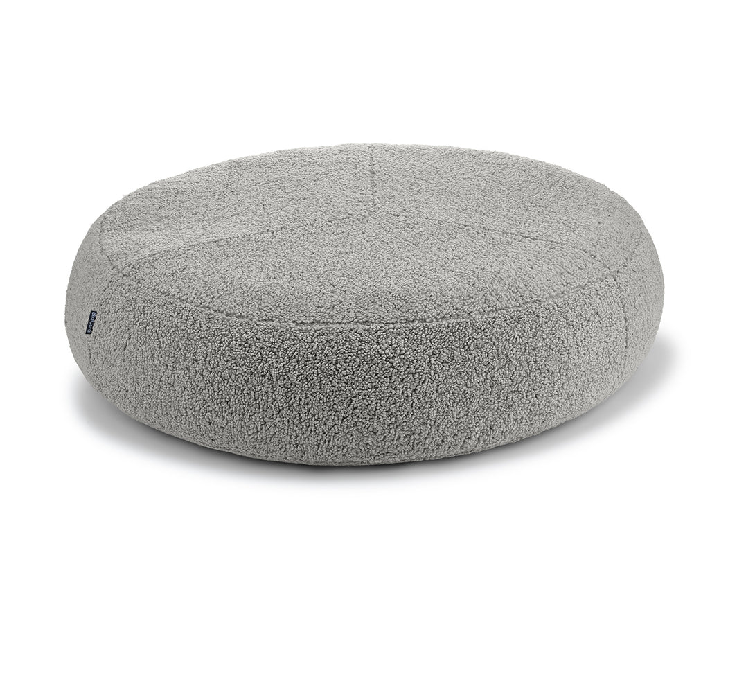 Grey Round Dog Cushion by MiaCara Boucle