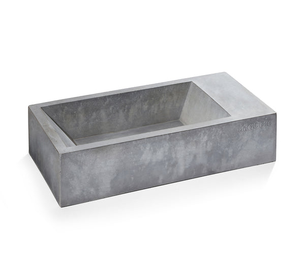 MiaCara Trogolo Concrete Dog Bowl Grey