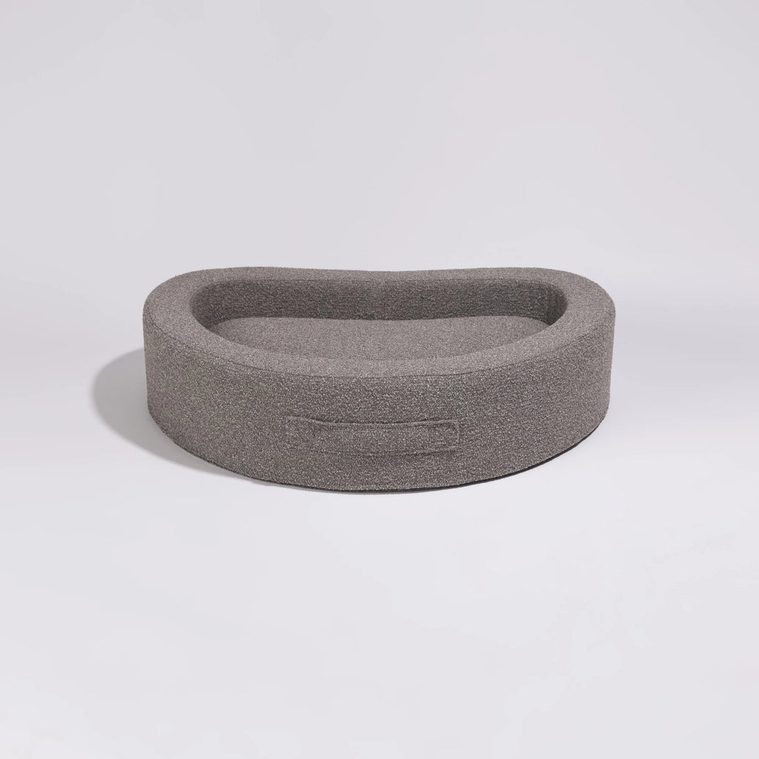 Pillow Villa Cuddly Bean Dog Bed Recycled Eco-friendly Grey