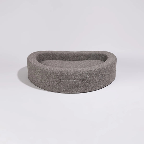 Pillow Villa Cuddly Bean Dog Bed Recycled Eco-friendly Grey