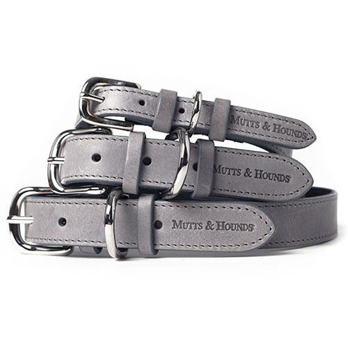 Luxury Leather Dog Collar Mutts & Hounds