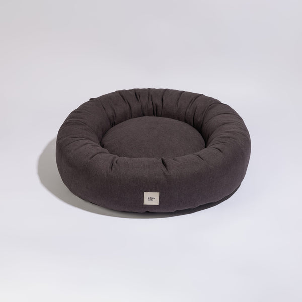 Pillow Villa Round Donut Dog Bed Anthracite