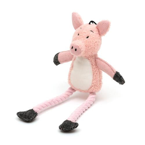 Mutts & Hounds Polly Pig - Squeaky Plush Dog Toy