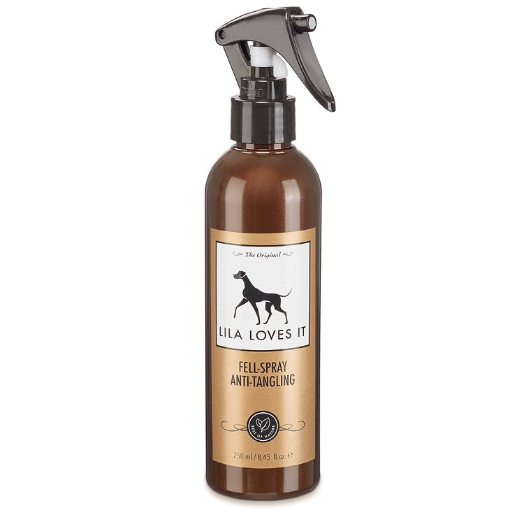 Natural and organic dog detangling spray for matted and tangled hair