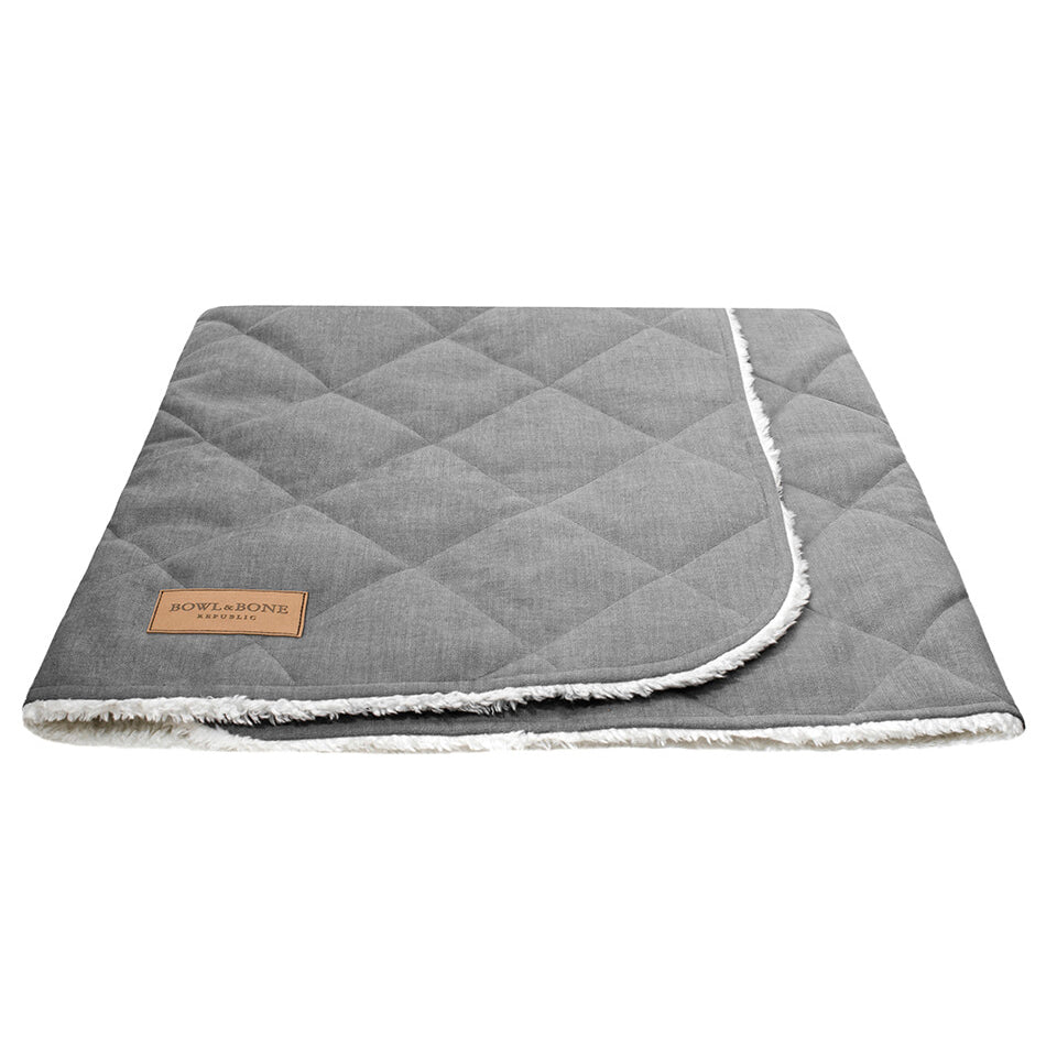 Grey Elegant Luxury and comfortable aesthetic sleeping dog bag Bowl & Bone