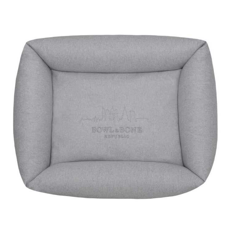 Luxury comfortable modern dog bed LOFT Bowl & Bone Light Grey
