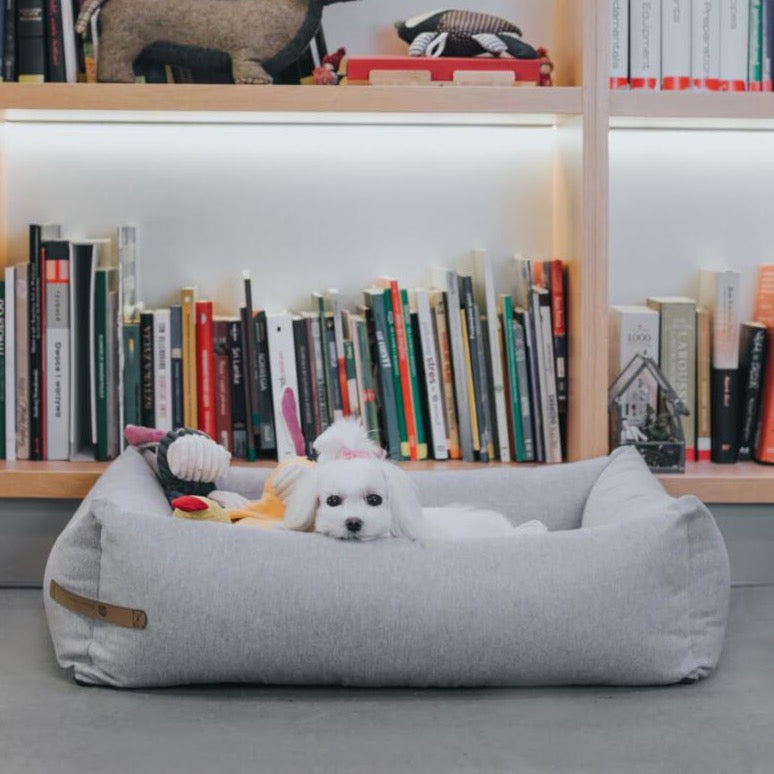 Bowl & Bone Stylish and comfortable grey dog bed LOFT