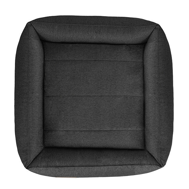 Bowl & Bone Comfortable Minimalist Square Dog Bed URBAN Graphite Grey Europe