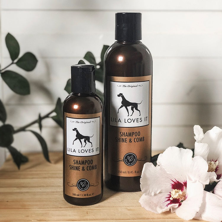 Natural and organic dog shampoo 